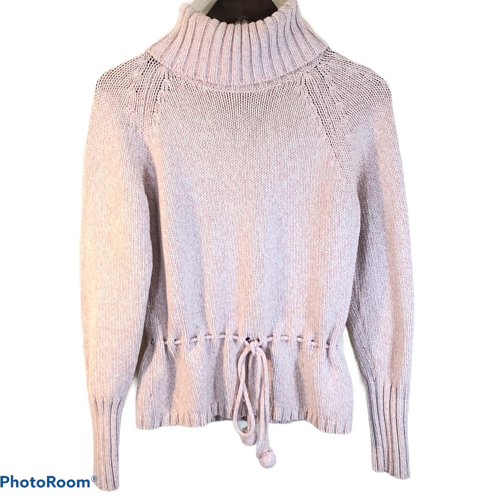 Ann Taylor Loft Blush Pink Turtleneck Sweater M